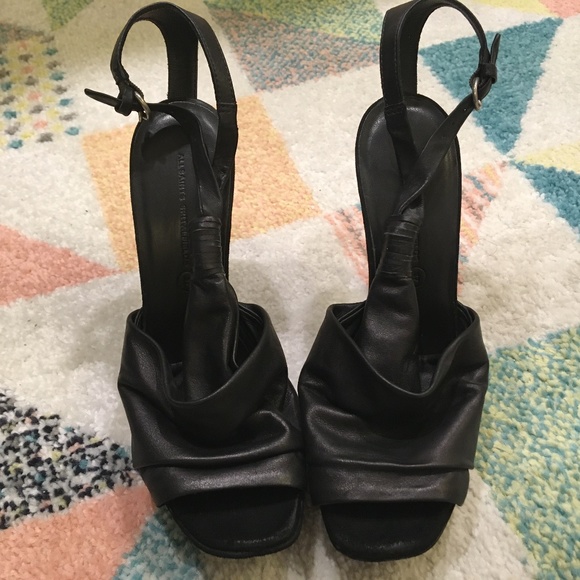 All Saints Spitalfields Lucite Wedge Sandals-Size 37 - Picture 6 of 16
